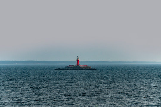 Kolka lighthouse at north coast of Latvia.
