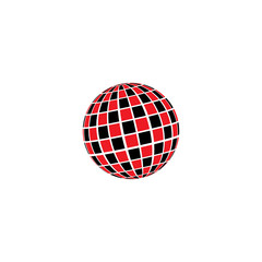 halftone logo vector icon design template