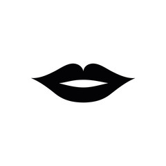 icon women's lips. vector illustration