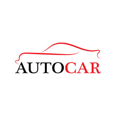 Fototapeta premium Car silhouette logo Vector template icons