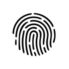 Fingerprint icon symbol design vector