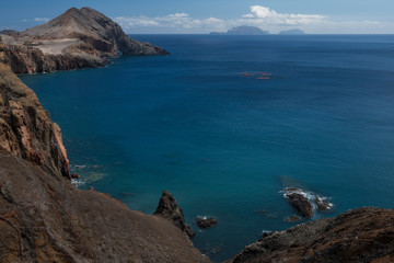 Madeira Nature reserve Vereda da Ponta de São Lourenço peninsula on the east coast, Portugal