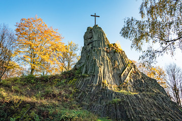 Druidenstein, Landschaft im Westerwald, Kirchen, Rheinland-Pfalz