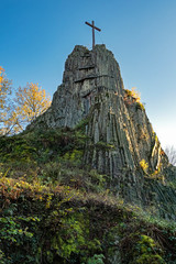 Druidenstein, Landschaft im Westerwald, Kirchen, Rheinland-Pfalz