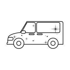 Vector illustration of car and vehicle icon. Collection of car and road stock symbol for web.