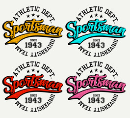 Fototapeta premium Set of vintage labels, graphic print