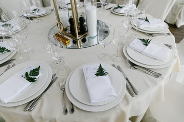 table set for dinner