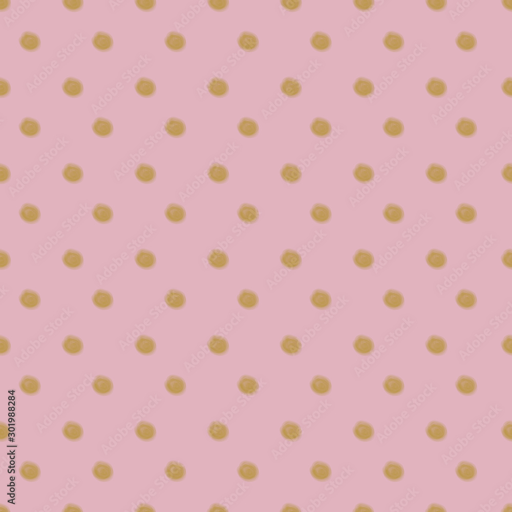 Poster pink polkadots seamless pattern print background design