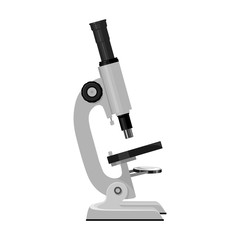 Laboratory microscope vector icon.Cartoon vector icon isolated on white background laboratory microscope.