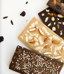  handmade chocolate candies with nuts