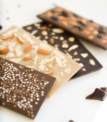  handmade chocolate candies with nuts