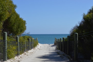 walkway to the beach in Perth WA