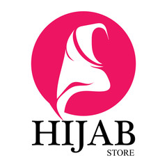 hijab logo vector icon design template