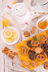 Shortcrust pastry biscuits.	