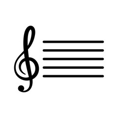 music note icon vector design template