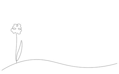 Love heart vector, continuous one line drawing. Vector illustration