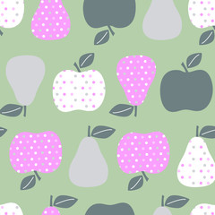 vector seamless background pattern with Fruits  for wrapping paper, greeting cards, posters, invitation, wedding and Valentines cards.