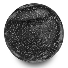 Black plate isolated on white background.