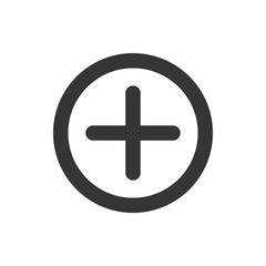 Plus Icon Vector Illustration