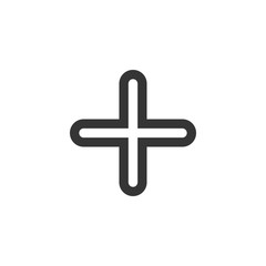 Obraz premium Plus Icon Vector Illustration