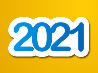 2021 label in yellow background