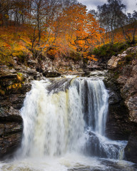 Falloch falls in autumn