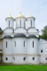 Yaroslavl, Russia - July 25, 2019: Spaso-Preobrazhensky monastery (Spaso-Yaroslavsky monastery). Spaso-Preobrazhensky Cathedral