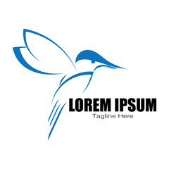 bird logo vector icon design template