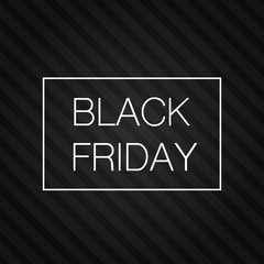 Black Friday sale poster. Commercial discount event banner. Black background textured with paper 3d dynamic shapes and golden glittering halftone pattern. Vector business illustration. Ad sign.