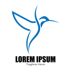 bird logo vector icon design template