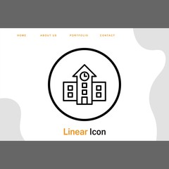 School Icon For Your Design,websites and projects.