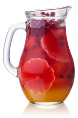 Cranberry grapefruit iced drink jug, paths © maxsol7
