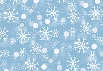 seamless background with snowflakes