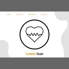 Heart Beat Icon For Your Design,websites and projects.