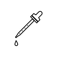 dropper icon trendy flat design