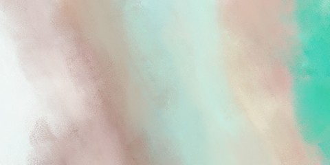Fototapeta premium abstract soft painting artwork with pastel gray, medium aqua marine and white smoke color and space for text. can be used as texture, background element or wallpaper
