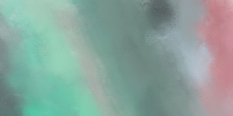 Fototapeta premium abstract canvas texture painting with dark sea green, rosy brown and pastel blue color and space for text. can be used for advertising, marketing, presentation
