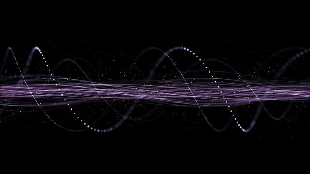 Intertwined Technology Fibers Animation Background, Loop, 4k