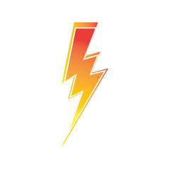 lightning thunderbolt electricity logo design template