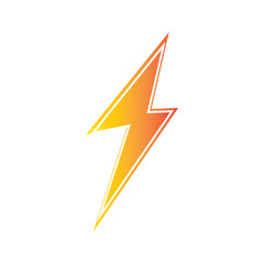 lightning thunderbolt electricity logo design template