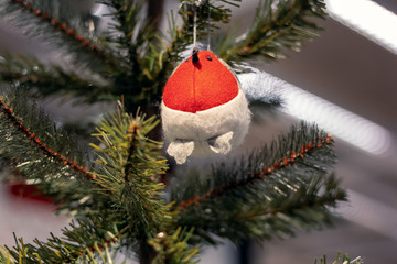 photo background Christmas toy tree