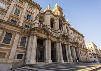 Fototapeta na wymiar Basilica of Saint Mary Major (Basilica di Santa Maria Maggiore) in Rome, Italy