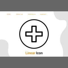 Obraz premium Plus Icon For Your Design,websites and projects.