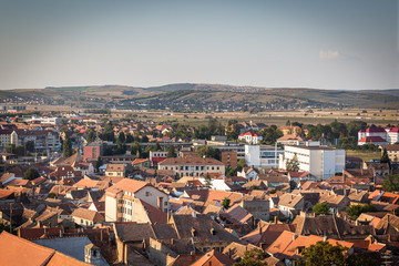 Fototapeta premium Ausblick über die Stadt Sibiu