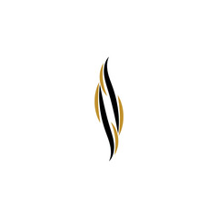 Fototapeta na wymiar hair wave logo vector icon template - Vector