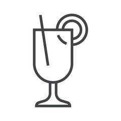 Line icon mulled wine