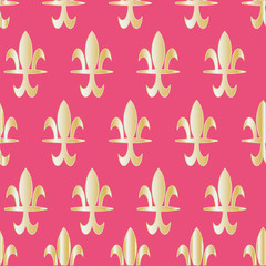 Lile de fleur seamless pattern print background design