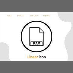 RAR Icon For Your Design,websites and projects.