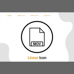 MOV Icon For Your Design,websites and projects.