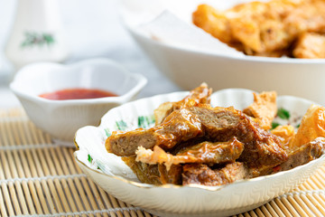 Five-spice meat rolls